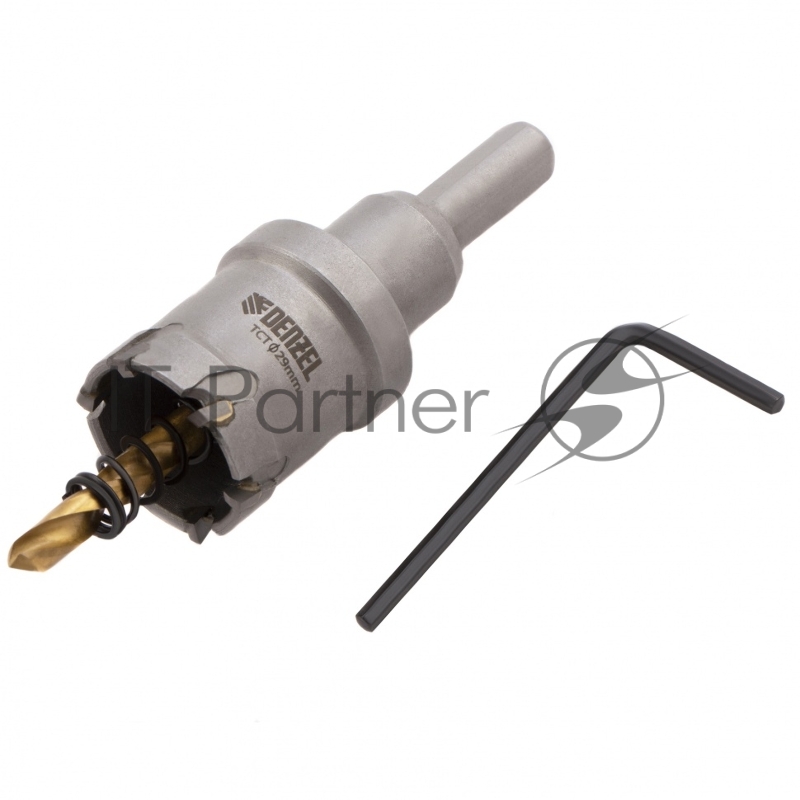 Коронка по металлу твердосплавная, 29 мм //Denzel