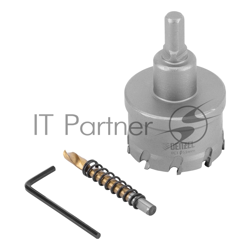 Коронка по металлу твердосплавная, 51 мм //Denzel