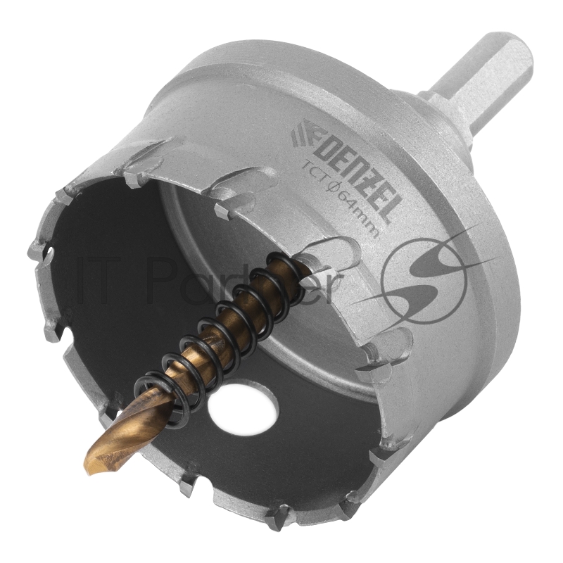 Коронка по металлу твердосплавная, 64 мм //Denzel