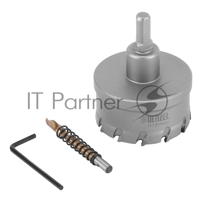 Коронка по металлу твердосплавная, 64 мм //Denzel