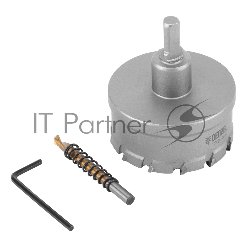 Коронка по металлу твердосплавная, 70 мм //Denzel