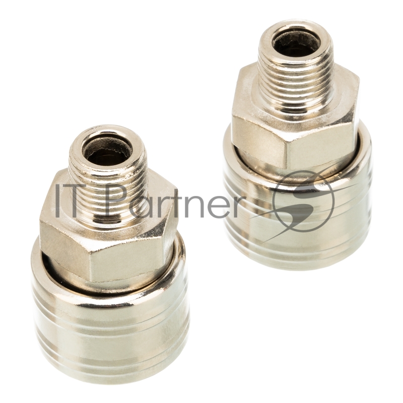 Муфта универсальная быстросъемная (мама), внешняя резьба 1/4, 2 шт.// Stels