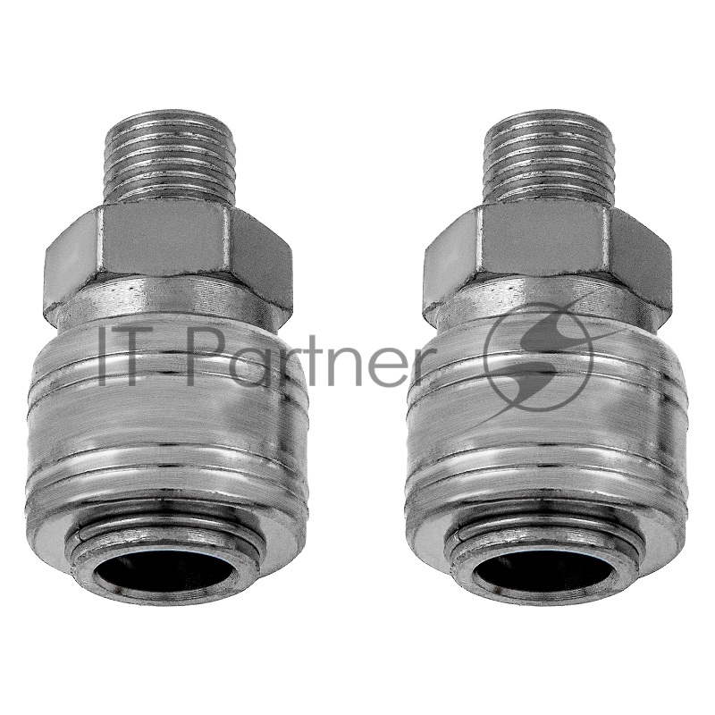 Муфта универсальная быстросъемная (мама), внешняя резьба 1/4, 2 шт.// Stels