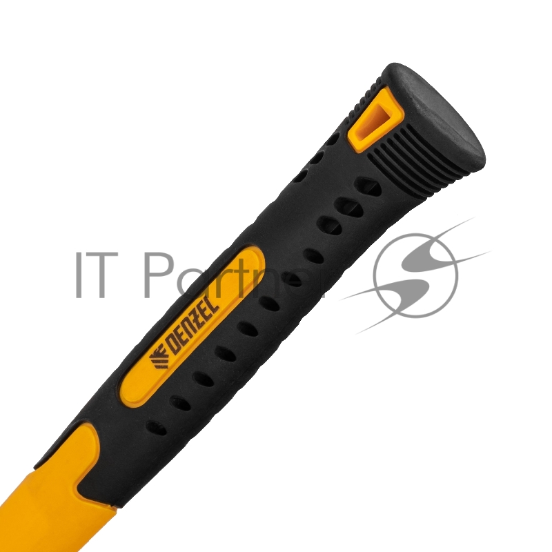 Киянка резиновая, 16 oz, черно-белая резина, фибергласовая рукоятка// Denzel