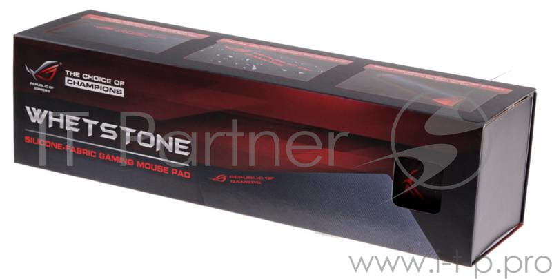 Коврик для мыши Asus Rog WHETSTONE черный/красный
