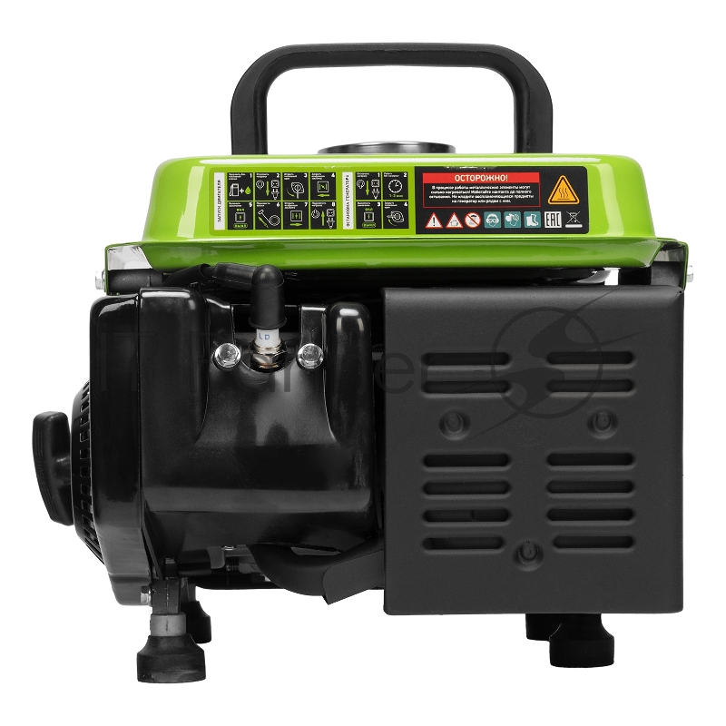 Генератор бензиновый БС-950, 0,8 кВт, 230 В, 2-х такт., 4 л, ручной стартер// Сибртех