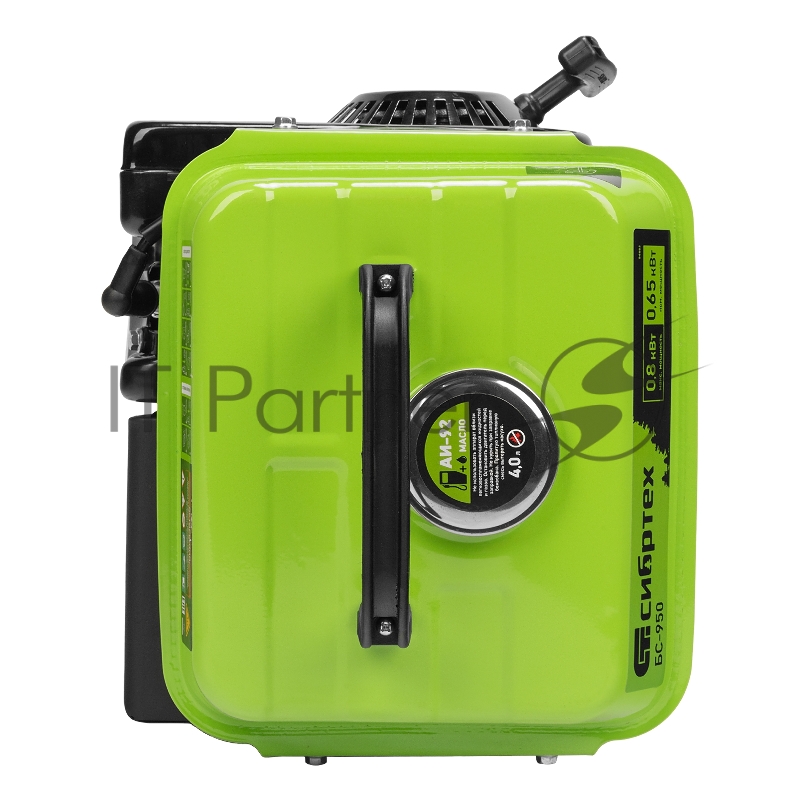 Генератор бензиновый БС-950, 0,8 кВт, 230 В, 2-х такт., 4 л, ручной стартер// Сибртех