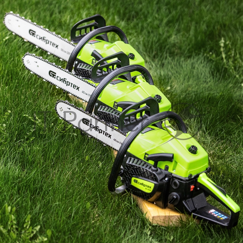 Пила цепная бензиновая БП-4540, 45 см3, шина 40 см, шаг 0,325, паз 1,5 мм, 64 зв// Сибртех