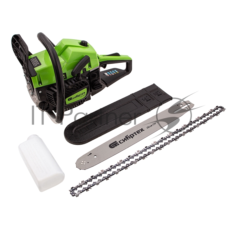 Пила цепная бензиновая БП-4540, 45 см3, шина 40 см, шаг 0,325, паз 1,5 мм, 64 зв// Сибртех