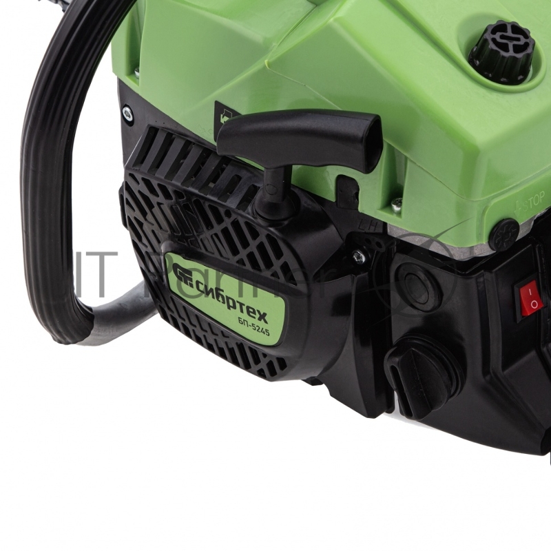 Пила цепная бензиновая БП-5245, 52 см3, шина 45 см, шаг 0,325, паз 1,5 мм, 72 зв// Сибртех