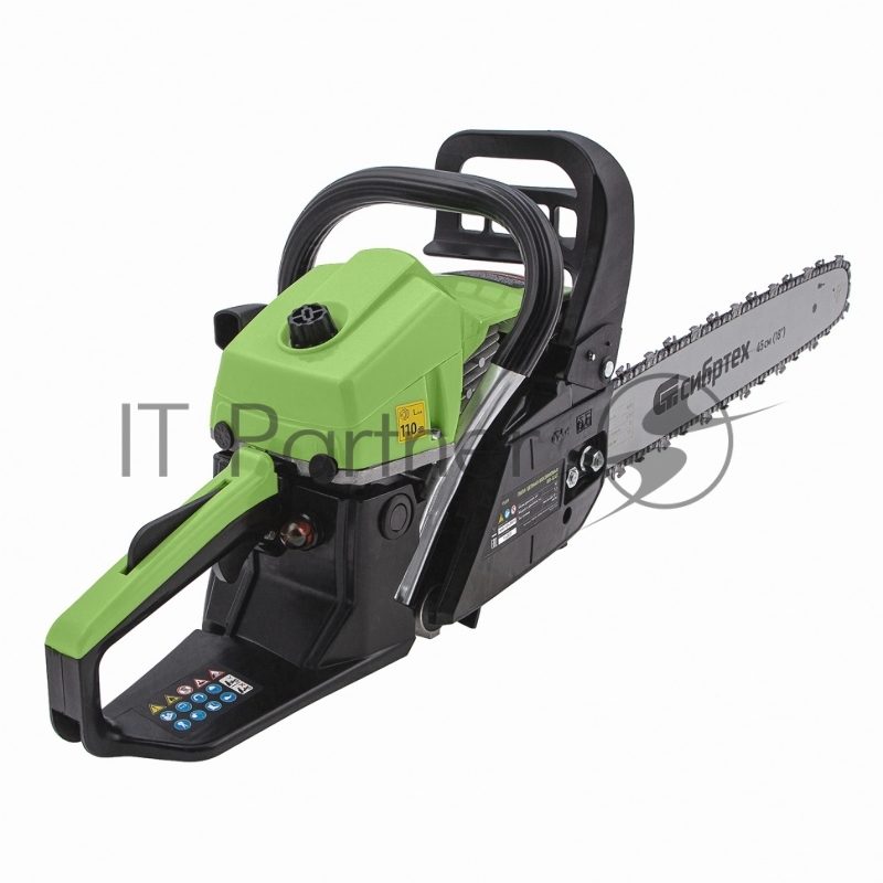 Пила цепная бензиновая БП-5245, 52 см3, шина 45 см, шаг 0,325, паз 1,5 мм, 72 зв// Сибртех