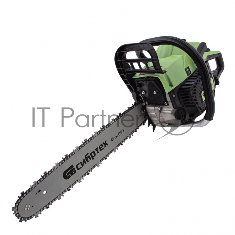 Пила цепная бензиновая БП-5245, 52 см3, шина 45 см, шаг 0,325, паз 1,5 мм, 72 зв// Сибртех