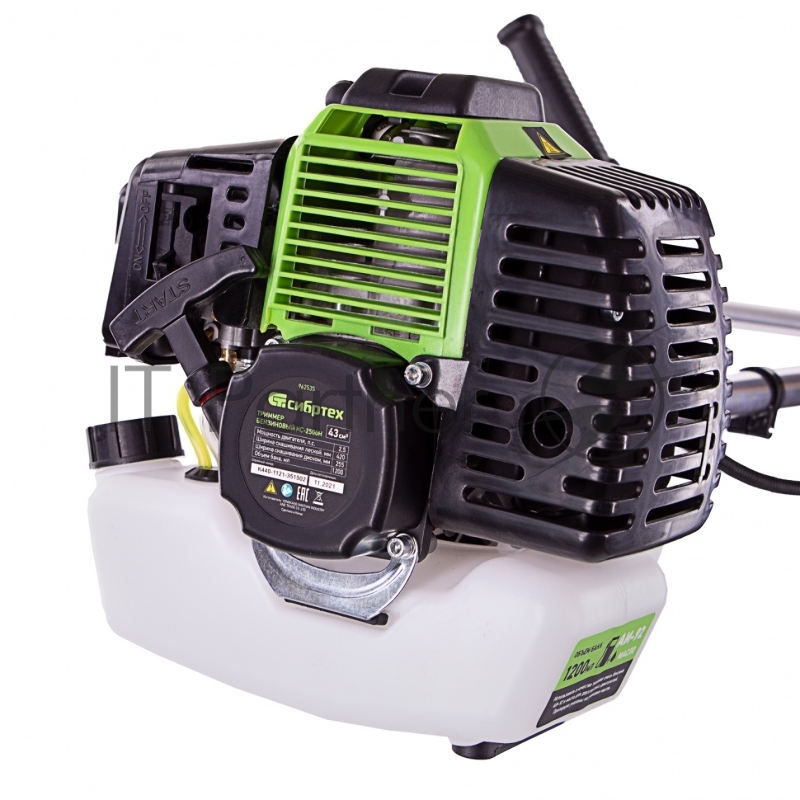 Триммер бензиновый КС-2500Н, 43 см3, неразъемная штанга, состоит из 2 частей// Сибртех