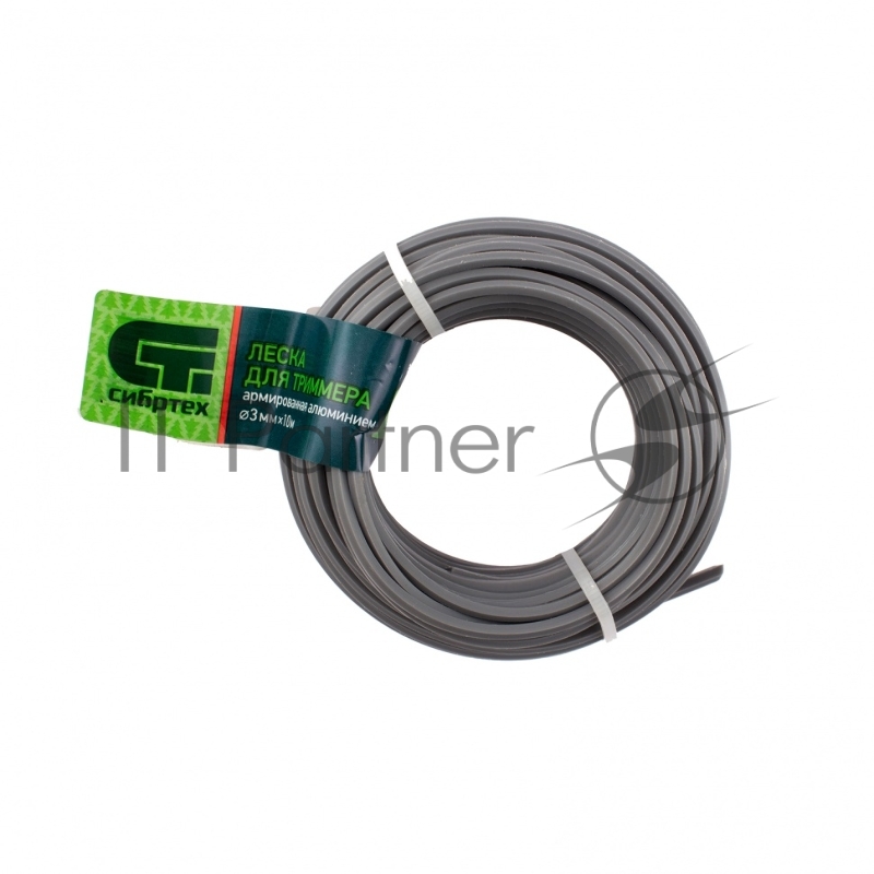 Леска для триммера звезда, армир. алюминием, 3,0 мм х 10 м, Россия// Сибртех
