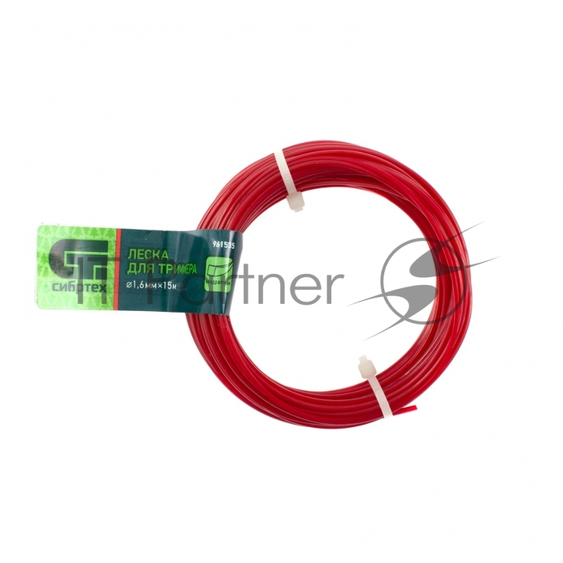 Леска для триммера квадратная, 1,6 мм х 15 м, Россия// Сибртех