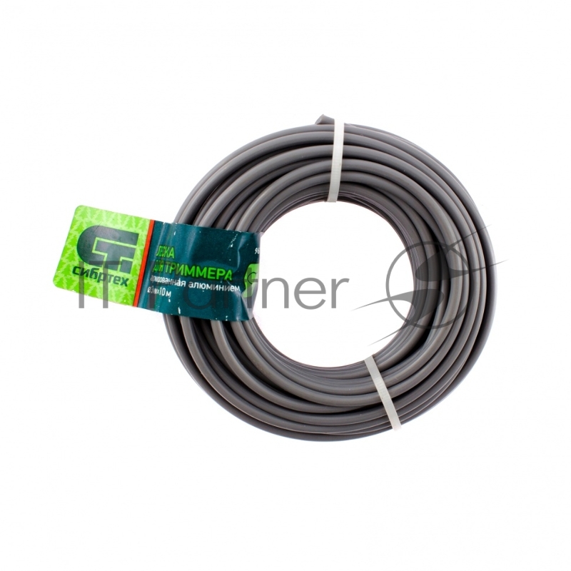 Леска для триммера круглая, армир. алюминием, 3,0 мм х 10 м, Россия// Сибртех