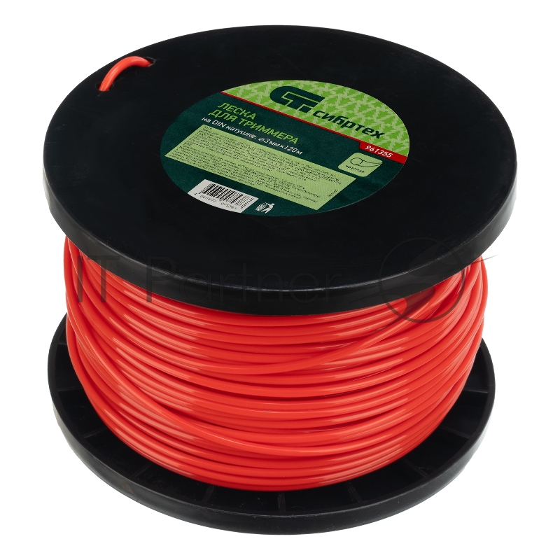 Леска для триммера круглая, на DIN катушке, 3,0 мм х 120 м, Россия// Сибртех