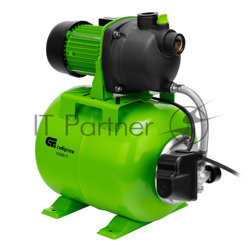 Насосная станция НС850-П, 850 Вт, напор 42 м, 3500 л/ч, ресивер 19 л// Сибртех
