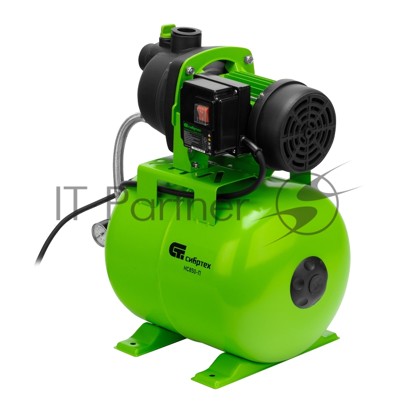 Насосная станция НС850-П, 850 Вт, напор 42 м, 3500 л/ч, ресивер 19 л// Сибртех