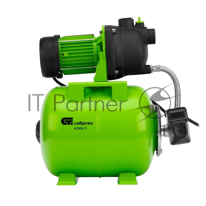 Насосная станция НС850-П, 850 Вт, напор 42 м, 3500 л/ч, ресивер 19 л// Сибртех