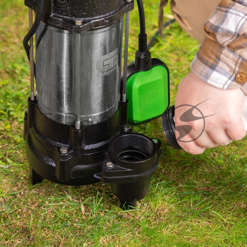 Фекальный насос СФН450, 450 Вт, напор 15 м, 21000 л/ч// Сибртех