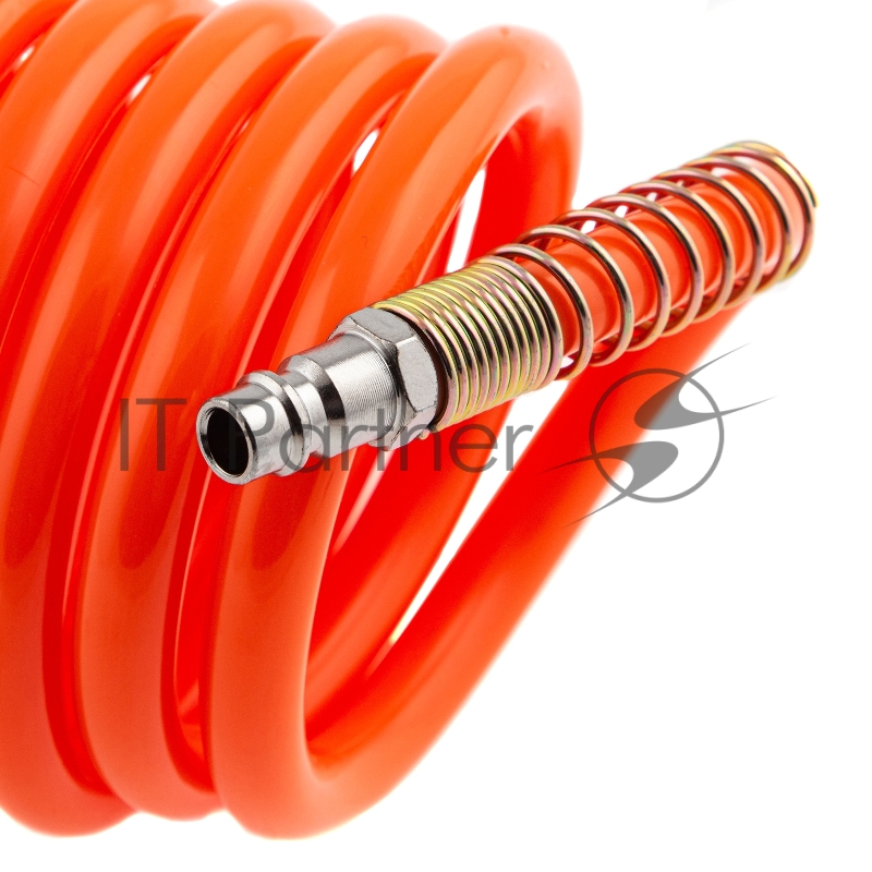 Шланг спиральный воздушный 8х12 мм, 18 бар, с быстросъемными соединениями, 15 м// Stels