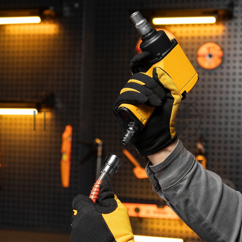 Шланг спиральный воздушный 8х12 мм, 18 бар, с быстросъемными соединениями, 15 м// Stels