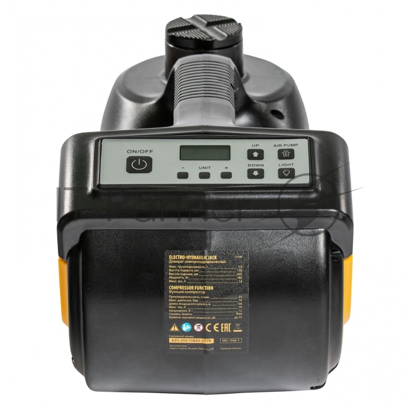 Домкрат электрогидравлический «3 в 1» (1,5 т), 12В, с гайковертом электрическим, в наборе// Denzel