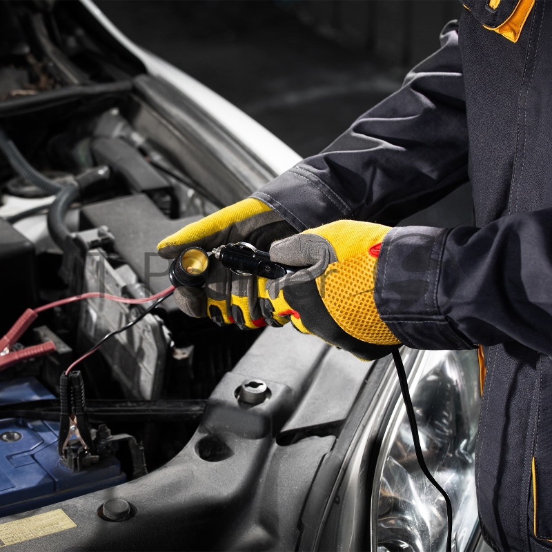 Домкрат электрогидравлический «3 в 1» (1,5 т), 12В, с гайковертом электрическим, в наборе// Denzel