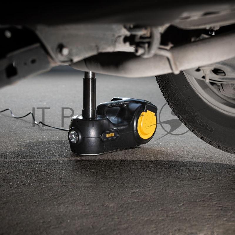 Домкрат электрогидравлический «3 в 1» (1,5 т), 12В, с гайковертом электрическим, в наборе// Denzel