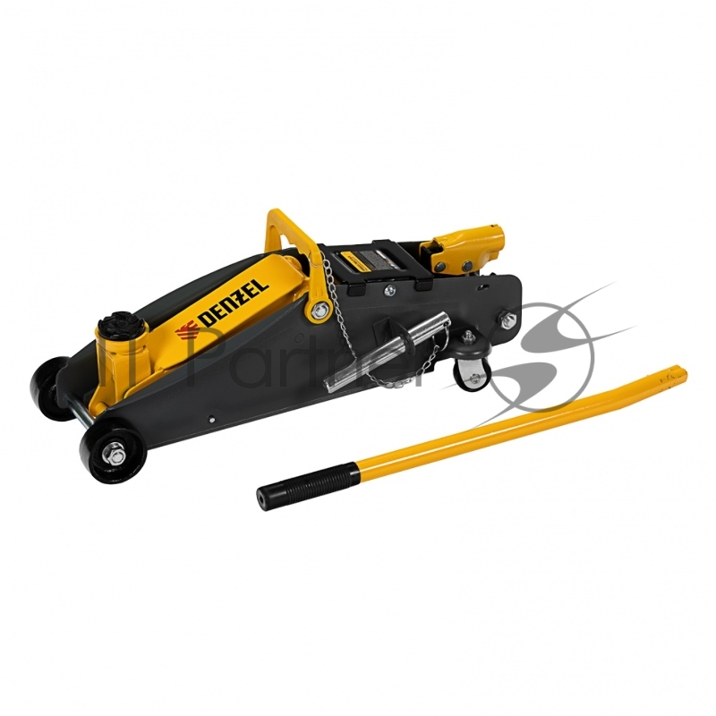 Домкрат гидравлический подкатной с фиксатором, 2,8 т, 135-385 мм// Denzel