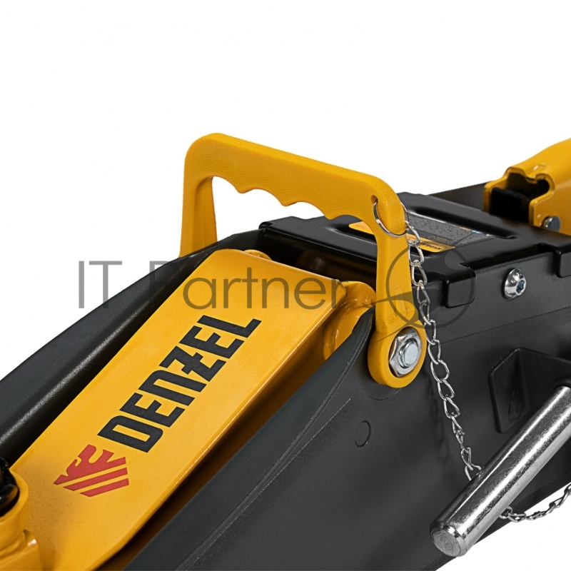 Домкрат гидравлический подкатной с фиксатором, 2,8 т, 135-385 мм// Denzel