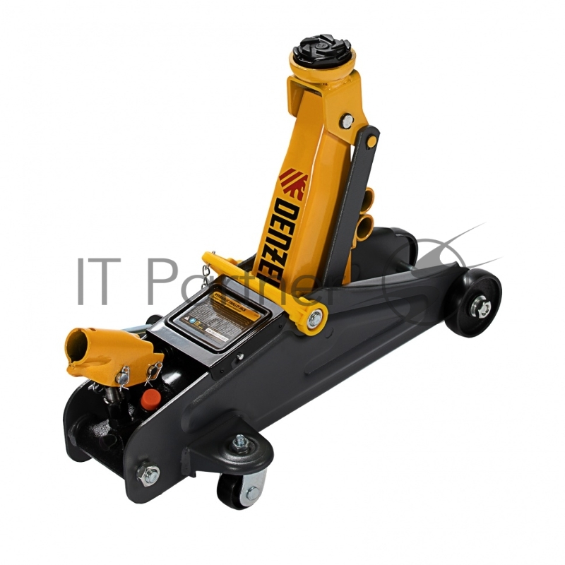 Домкрат гидравлический подкатной с фиксатором, 2 т, 130-330 мм// Denzel