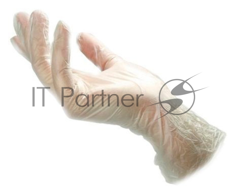 Перчатки виниловые XL (упак.:100шт) прозрачный