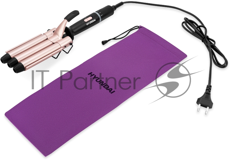 Щипцы Hyundai H-HS1477 130Вт макс.темп.:200С покрытие:керамико-турмалиновое черный