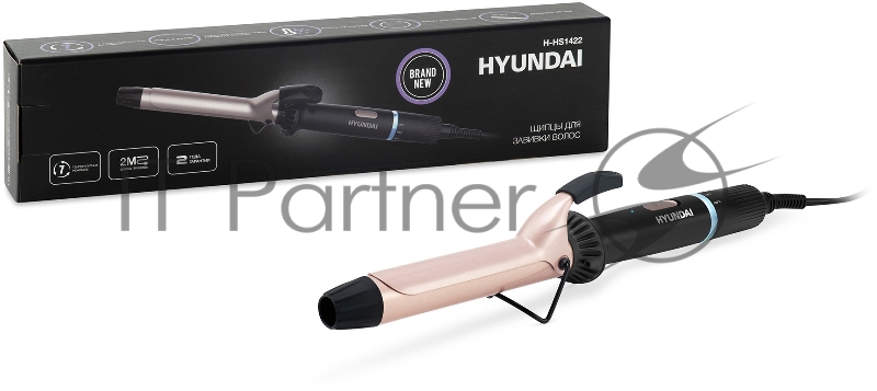 Щипцы Hyundai H-HS1422 40Вт макс.темп.:200С покрытие:керамико-турмалиновое черный