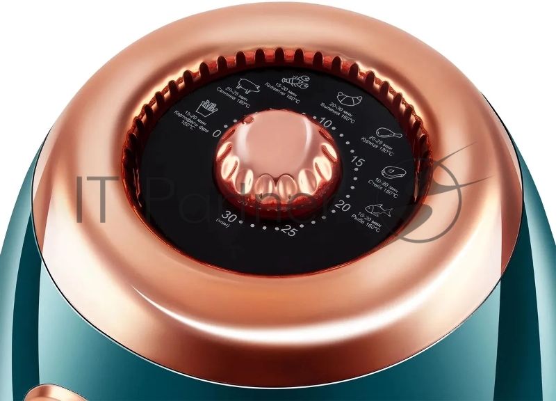 Аэрогриль Hyundai HYF-3553 1350Вт темно-зеленый/золотистый