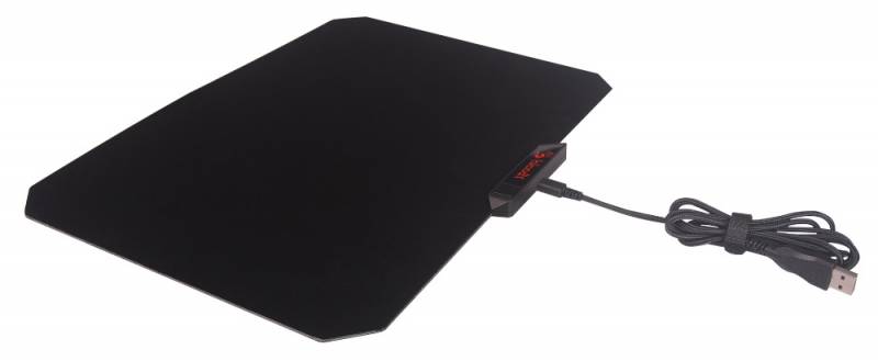 Коврик для мыши A4Tech Bloody MP-60R,черный/рисунок 354х256х2.6мм ПОДСВЕТКА, 16.8млн цветов,160К пам