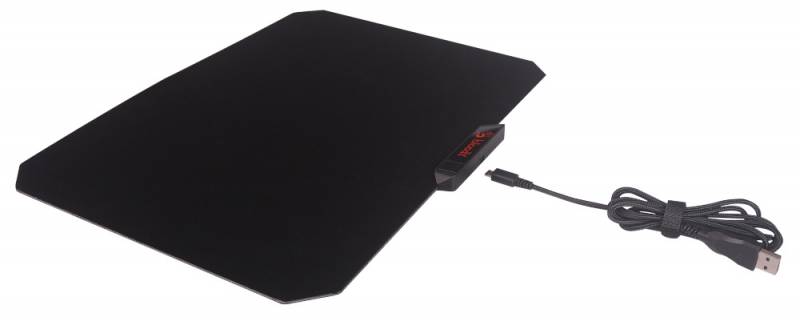 Коврик для мыши A4Tech Bloody MP-60R,черный/рисунок 354х256х2.6мм ПОДСВЕТКА, 16.8млн цветов,160К пам