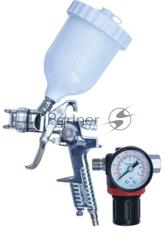 Краскопульт FUBAG GS180/1.4 HVLP+редуктор 180л/мин 3.5бар верхний бачок 0.6л 1.4мм