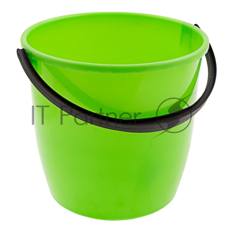 Ведро пластмассовое круглое 13 л, с крышкой, Light// Elfe