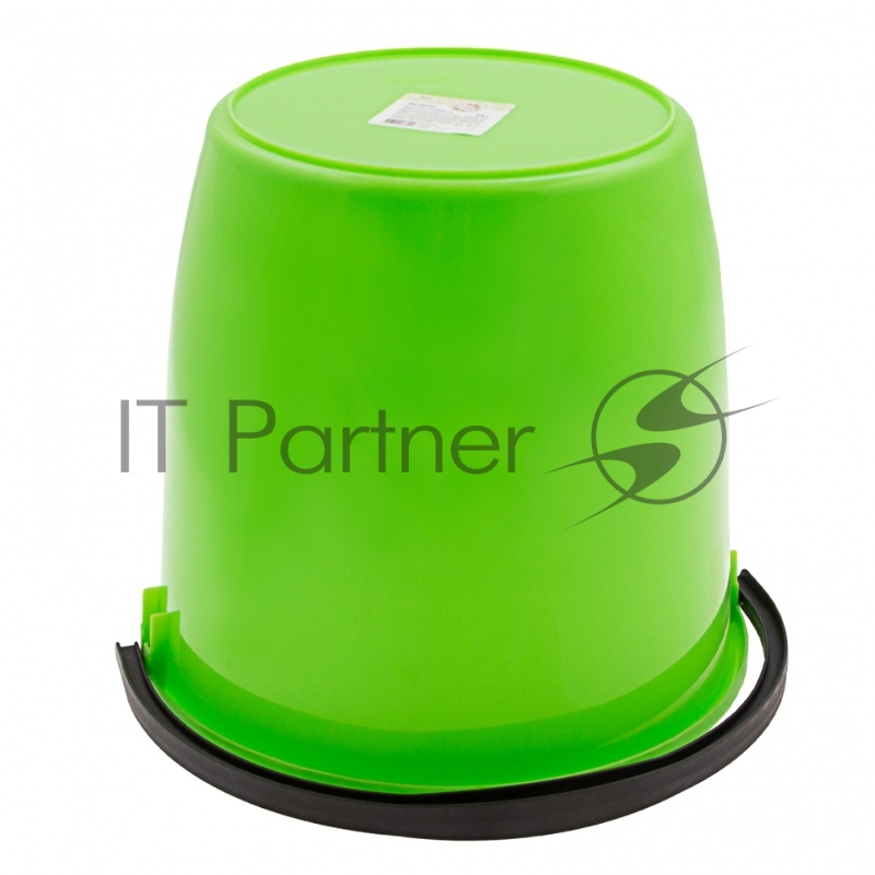 Ведро пластмассовое круглое 13 л, с крышкой, Light// Elfe