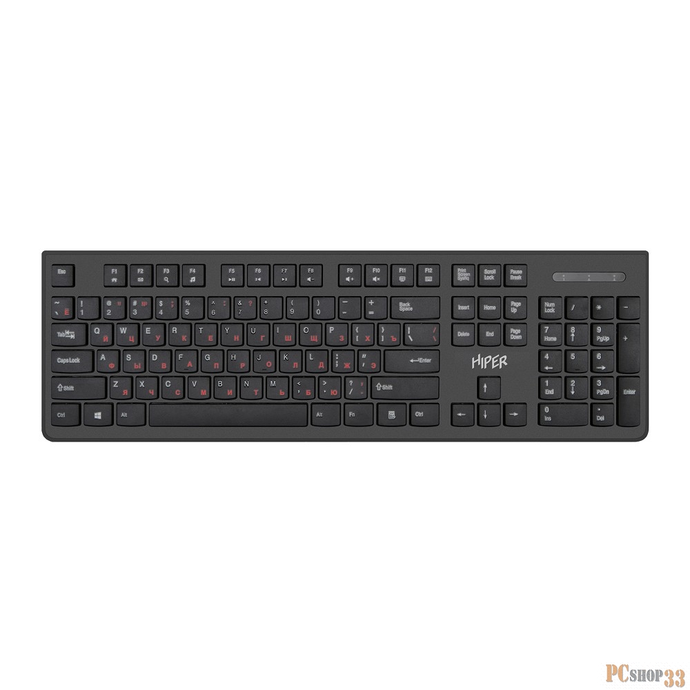 Клавиатура HIPER WIRED KEYBOARD OK-4000 BLACK
