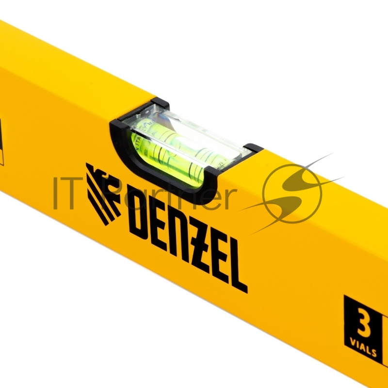 Уровень алюминиевый, 600 мм, фрезерованный, 3 глазка// Denzel