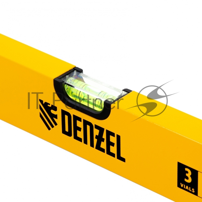 Уровень алюминиевый, 800 мм, фрезерованный, 3 глазка// Denzel