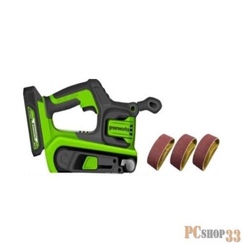 Шлифовальная машина GreenWorks G24BS, 24 В, без АКБ и ЗУ ленточная аккумуляторная (3100607)