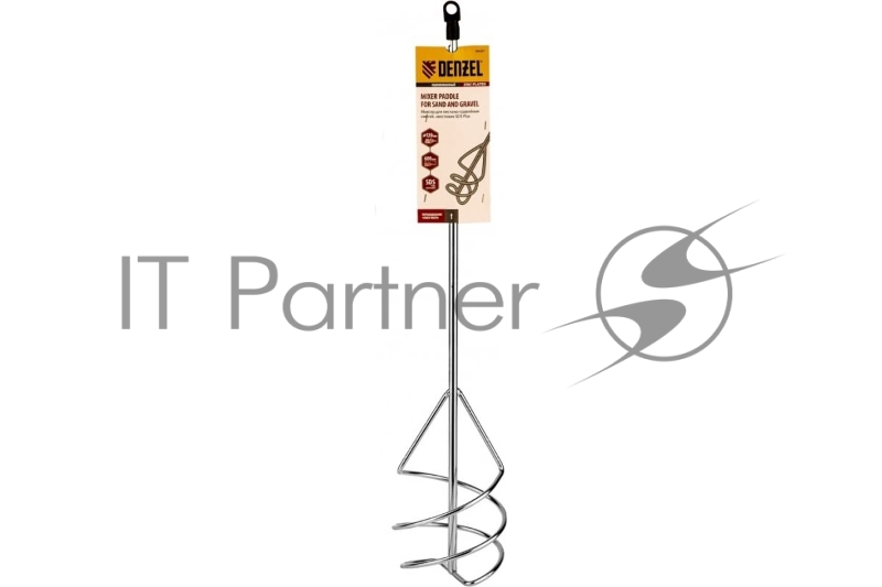 Миксер для песчано-гравийных смесей, 120 х 600 мм, оцинкованный, хвостовик SDS Plus// Denzel