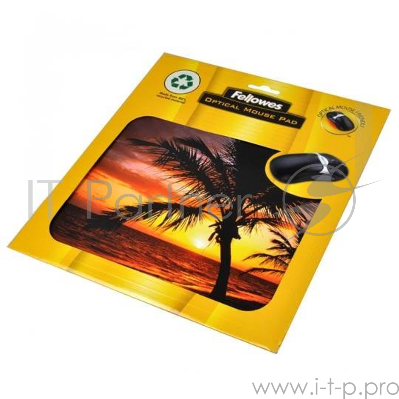Коврик Fellowes® ПАЛЬМА, нескользящее основание, прочное и долговечное покрытие Brite™, 198 х 1 мм,
