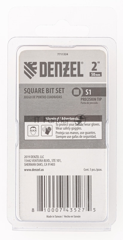 Набор бит, S1x2, 5 шт.// Denzel