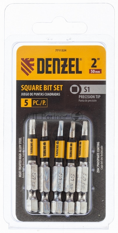 Набор бит, S1x2, 5 шт.// Denzel